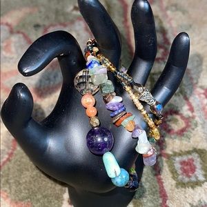 My 🌍 semi precious stone stack